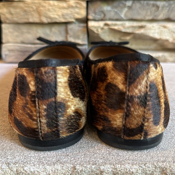 Banana Republic leopard print black and brown flats women size 6 - Picture 7 of 7